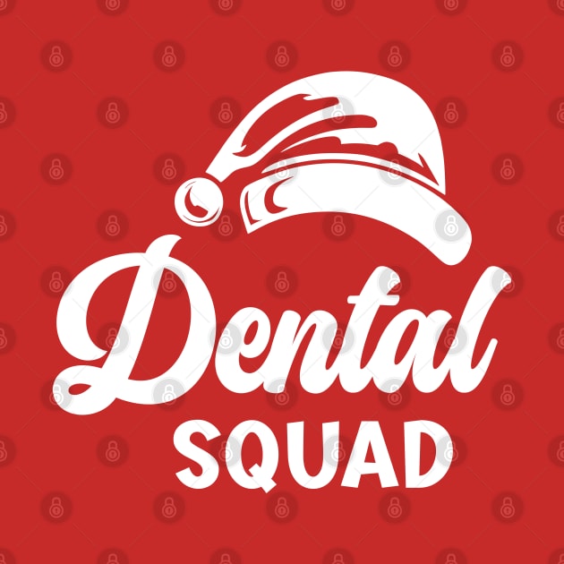 Dental Squad Santa Hat White Text by JaussZ