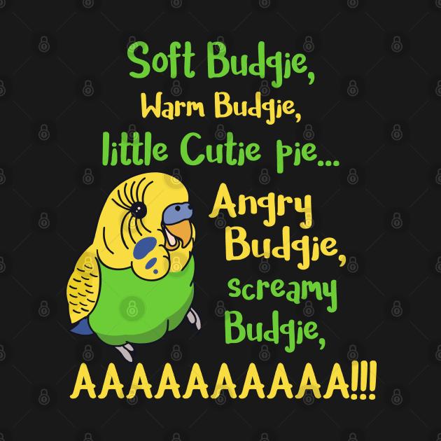 angry budgie, screamy budgie, AAAAAAAAAAAAAAA by FandomizedRose