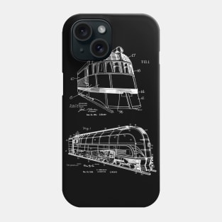 Railway Locomotive Train Gift US Patents Phone Case