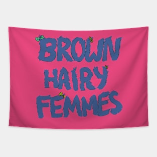 Brown Hairy Femmes Tapestry