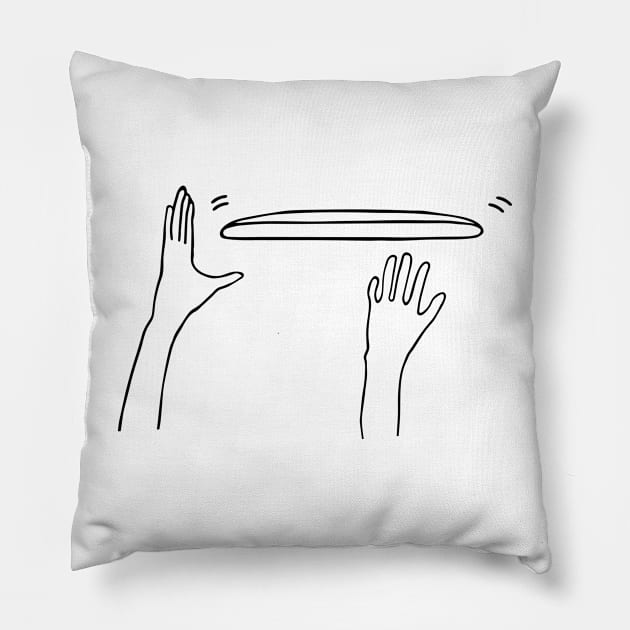 Ultimate Frisbee "Reach For The Sky" Pillow by G-Worthy