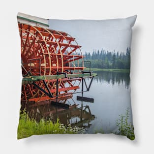 USA. Alaska. On the River. Paddle Wheel. Pillow