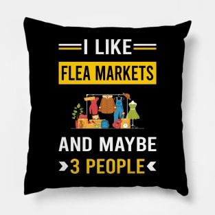 3 People Flea Market Pillow