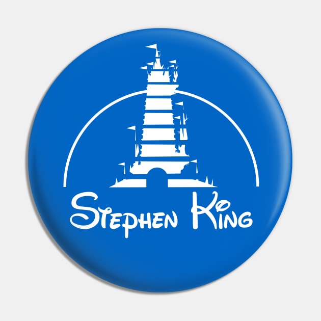 Stephen Kingdom Tower Logo (white) Pin by TJ_Wiggles