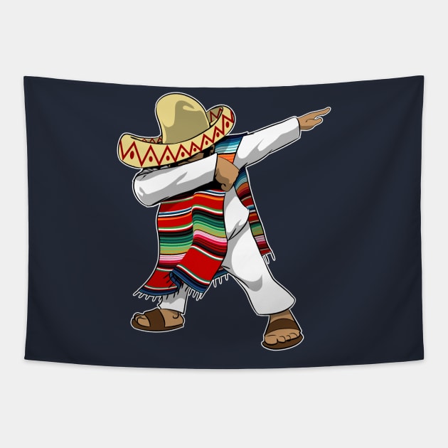 Dabbing on Cinco De Mayo Tapestry by Styleuniversal