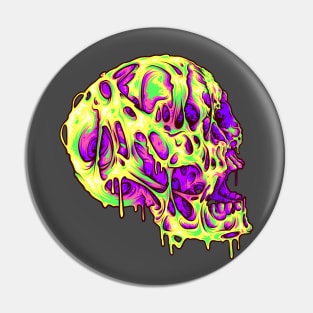 Melty Skull Pin