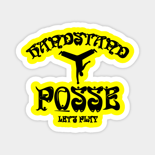 Handstand Posse Lets Play Yoga Magnet by Sigelgam31