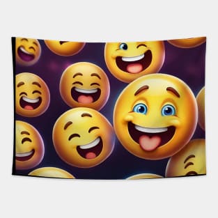 Funny emoji Tapestry