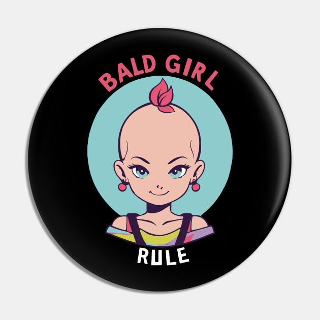 Bald girl Pin by VivaVagina