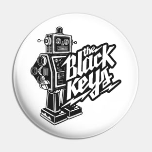 The Black Keys Retro Rockin' Robot Pin
