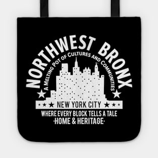 Northwest Bronx Skyline - A Melting Pot of Cultures and Communities Tote