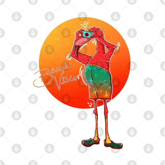 Flamingo by Chandscartoons