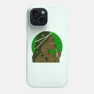 Silent Goddess of Green Phone Case