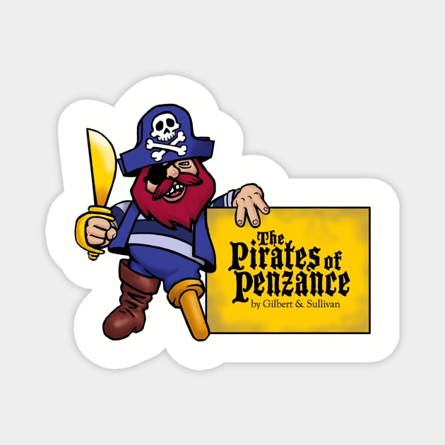 Pirates of Penzance Magnet by Bennett Designs