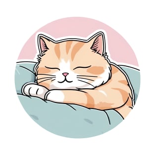 Cute sleepy  orange cat T-Shirt