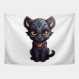 Cute Tribal Panther Tapestry