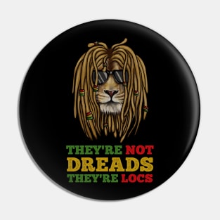 African Rasta Lion, Deadlocks, Jamaica Pin