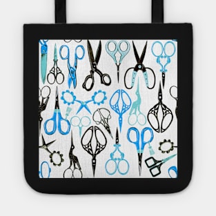 Scissors retro pattern Tote