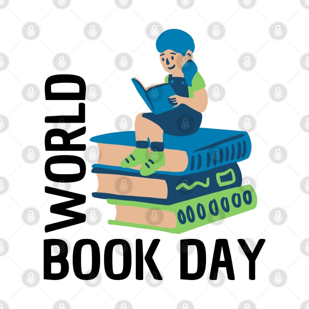 World Book Day, Blue Hair Girl by DAHLIATTE