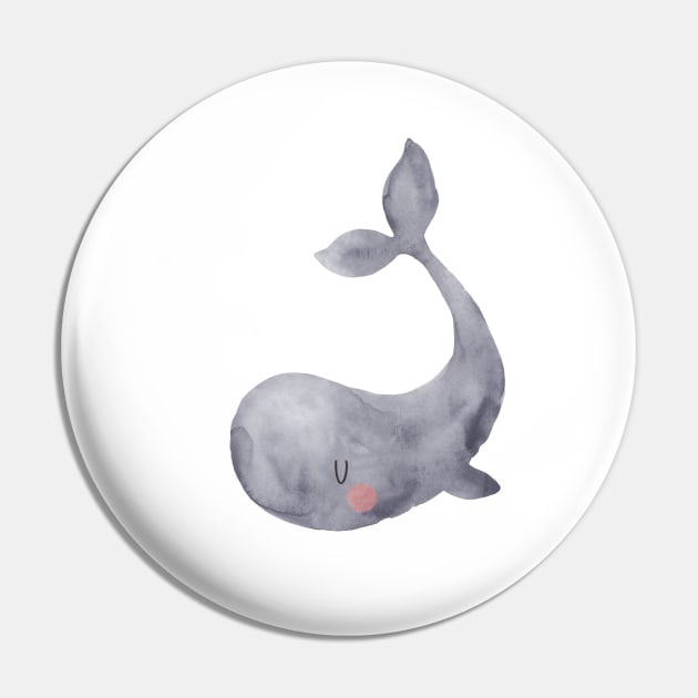 Grey Baby whale Pin by gusstvaraonica