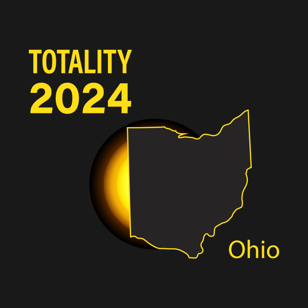 Total Solar Eclipse Ohio State 2024 by Rocky Ro Designs