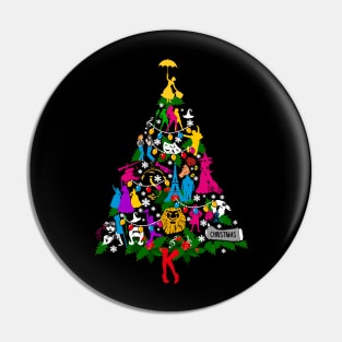 Ugly Broadway Christmas Tree Pin