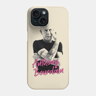 Anthony Bourdain - Vintage Drawing Style Phone Case