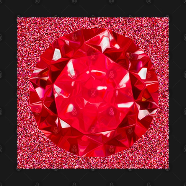 Garnet Birthstone  Design for January by colorsandpatterns