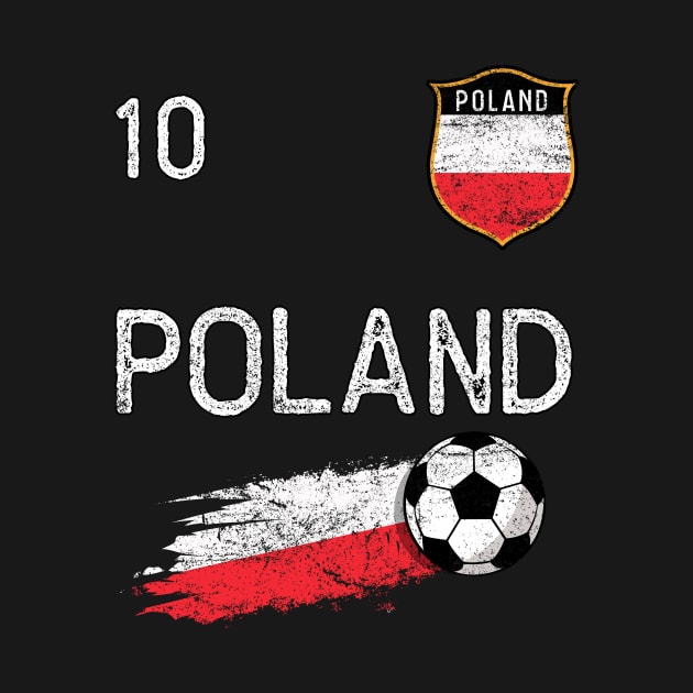 Poland Soccer Fan Jersey Polish Flag Football Lover by TeeBlade