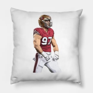 nick bossa Pillow