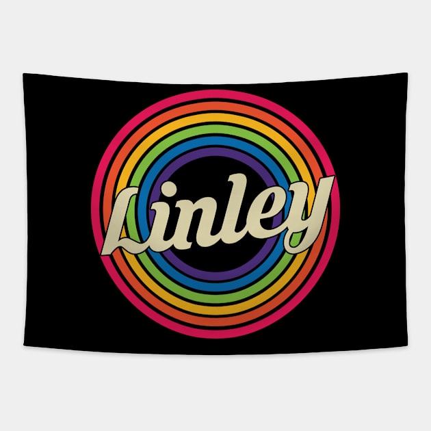 Linley - Retro Rainbow Style Tapestry by MaydenArt