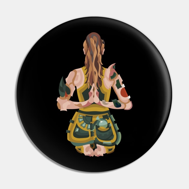 WOMEN DOING YOGA - PRAYER MUDRA BEHIND THE BACK POSTURE Pin by STYLIZED ART