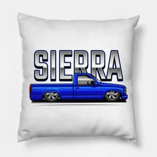 The Sierra Pickup Truck (Dynamic Blue Metallic) Pillow