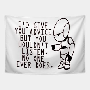 Marvin Advice - Hitchhikers Guide to the Galaxy Tapestry