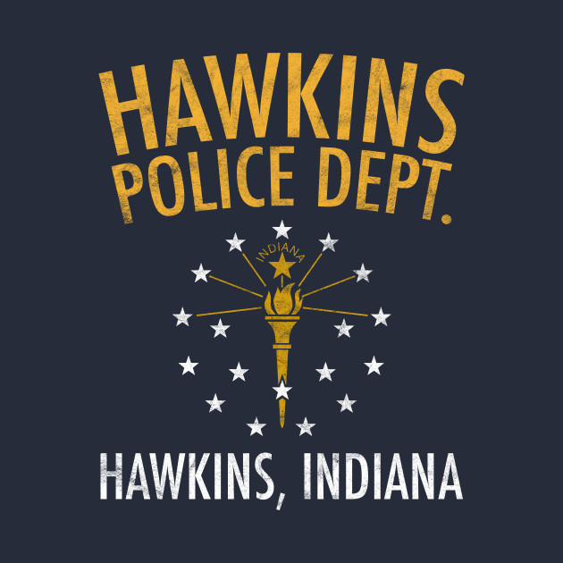 Hawkins Police Dept. Hawkins, Indiana by SpacemanTees