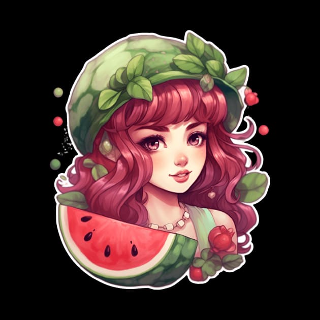 A summer eating watermelon by Thoru.Art