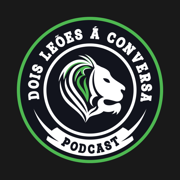 Podcast Logo by Dois Leões à Conversa