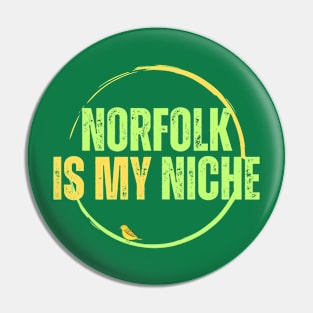 Norfolk is my Niche yellow and green Pin