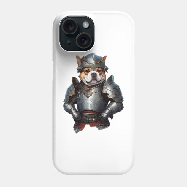 dog knight in shining armour Phone Case by JnS Merch Store