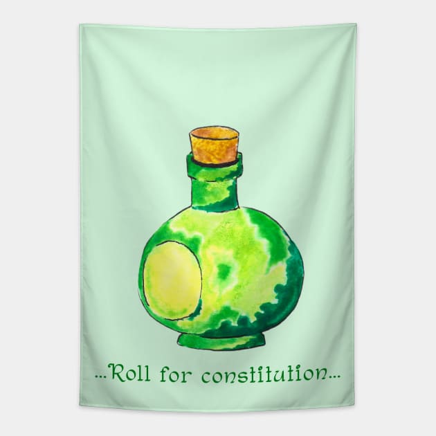 Roll For Constitution Tapestry by KelseyLovelle