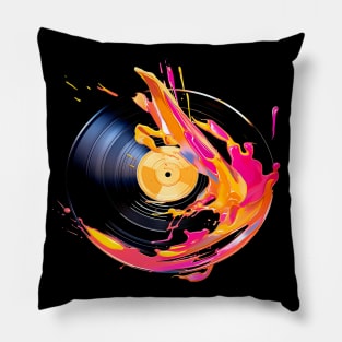 Wave of Color Vinyl Music Record Pillow