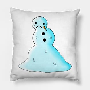 Melting Snowman Pillow