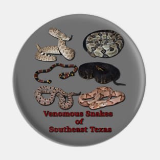 Venomous Snakes of Southeast Texas Pin