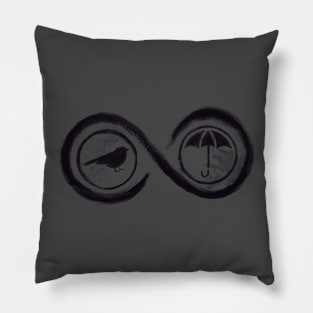 Umbrella Academy vs Sparrow Academy Grunge Infinity Statement Pillow