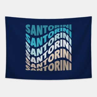 Santorini waves Tapestry