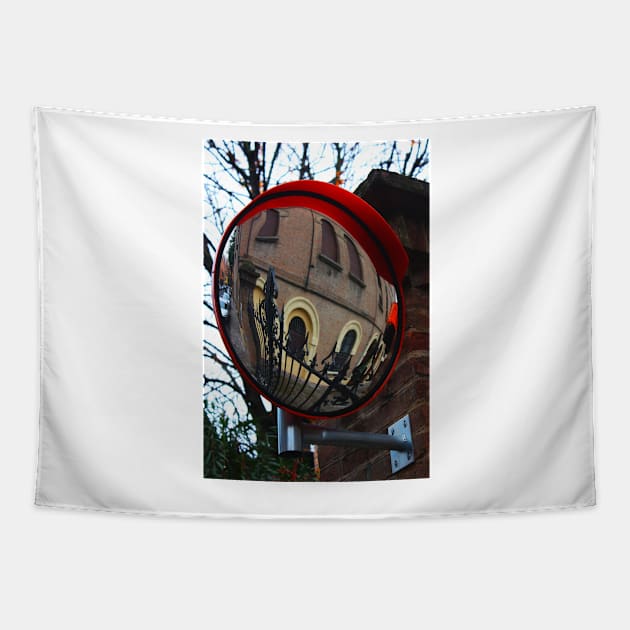 Reggio-Emilia. A Traffic Mirror. Emilia-Romagna, Italy 2009 Tapestry by IgorPozdnyakov