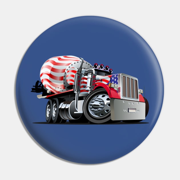 Cartoon Mixer Truck Pin by Mechanik