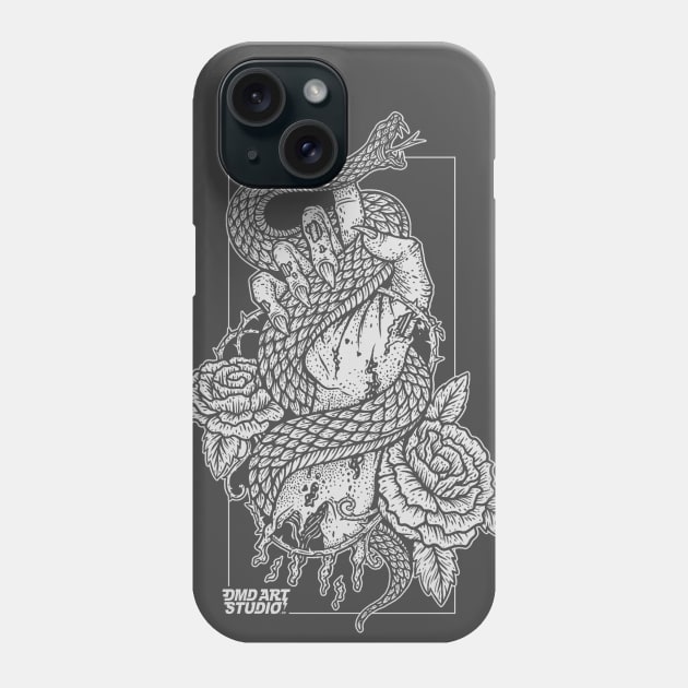 Snake Hand DMD Art Studio Merch Phone Case by DMD Art Studio