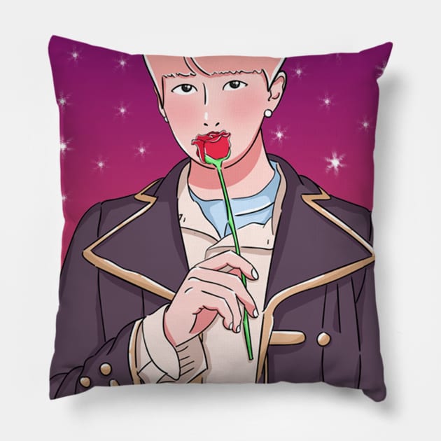 Boy With Luv - Rap Monster Pillow by Koala_Shop