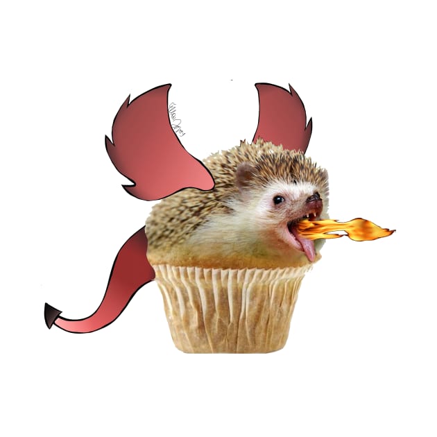 Hedgehog Muffin Dragon by CatUprising